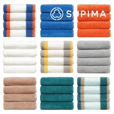 무한타올 프레피 수피마 타올 40수 220g X 2매 (랜덤발송)